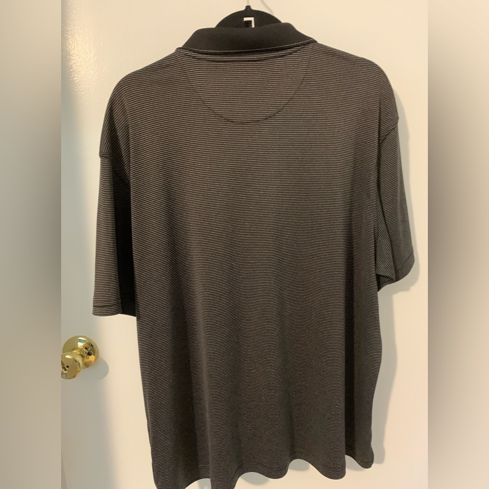 Haggar Dark Brown Polo Shirt XL Classic Style - Picture 7 of 8
